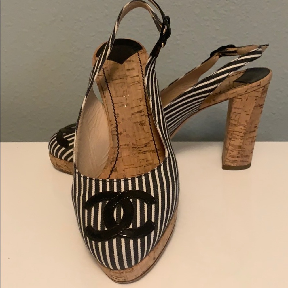Authentic Chanel Slingback Sandals